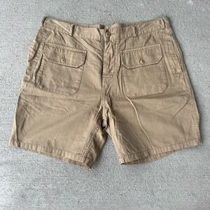 YMC men's khaki 6.5" shorts size 34
